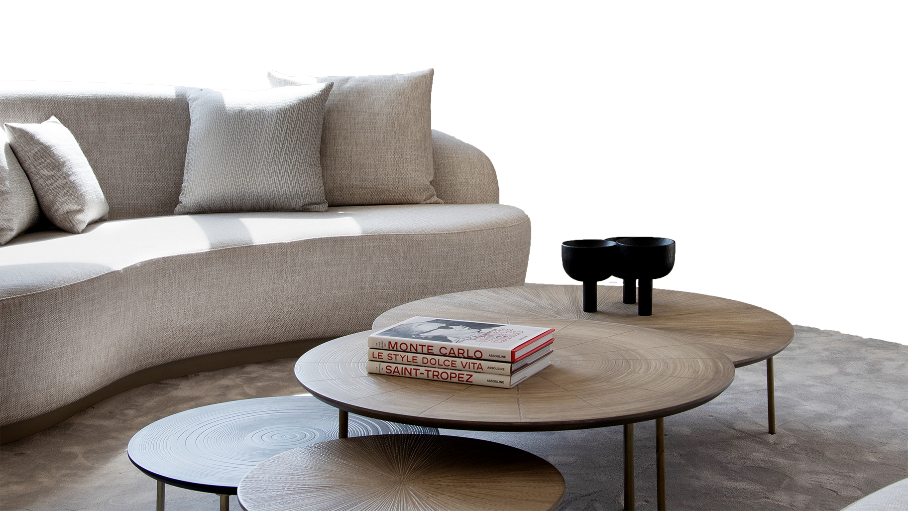 living room designed by Emily Neugarten in Monaco